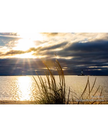 Sunset at Ludington Lighthouse