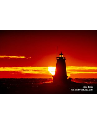 Ludington Lighthouse at Sunset (6851)