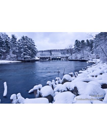 Winter at Hamlin Dam