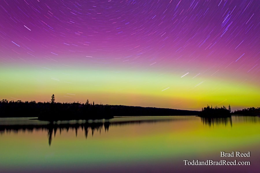 Northern Lights Over Isle Royale