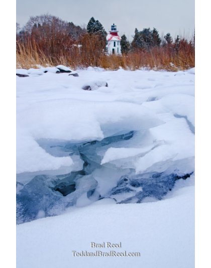 Grand Traverse Light on Ice