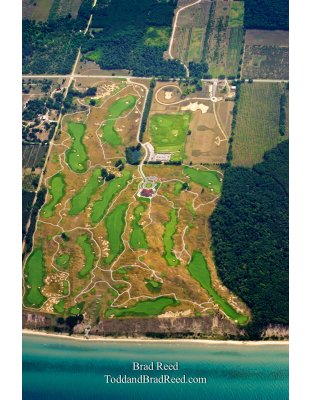 Arcadia Bluffs from Above
