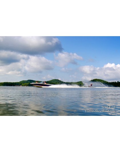Water Skiing on Bass Lake