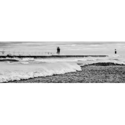 Flood Zone - Panoramic black and white