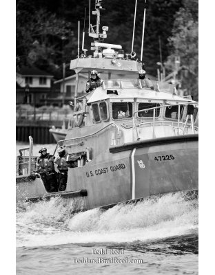 Heading Out - black and white