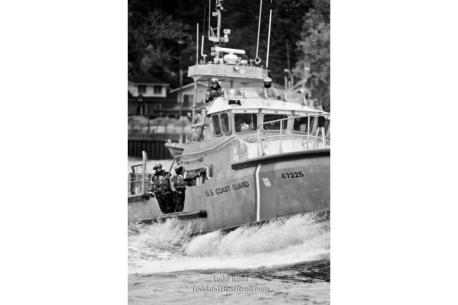 Heading Out - black and white