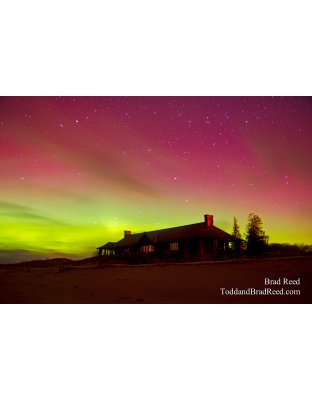 Northern Lights Over the Beach House