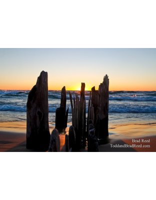 Sunset Over the Jetties
