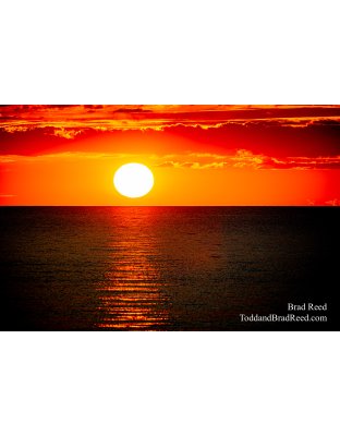 Sunset Off Stearns Park Beach (0814)