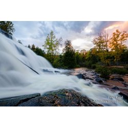 Bond Falls at Sunset (1180)