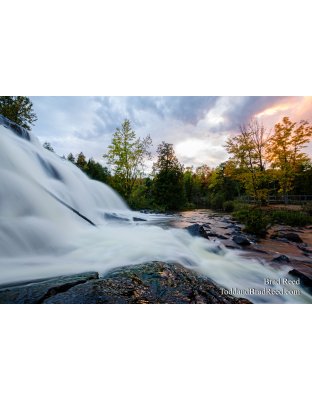 Bond Falls at Sunset (1180)