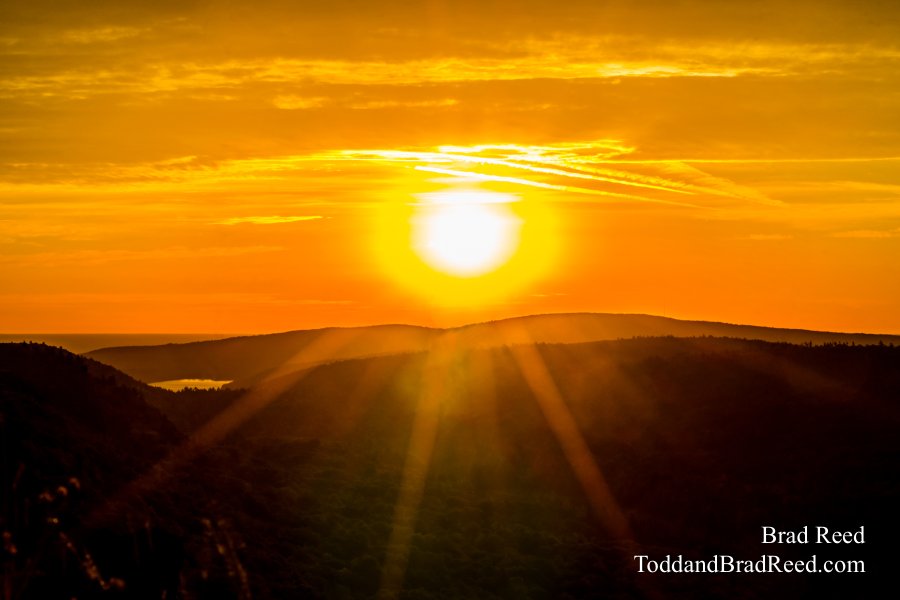 Brockway Mountain Drive at Sunrise (1375)