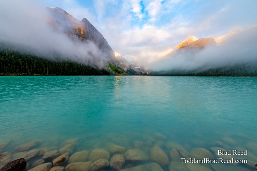 Sunrise at Lake Louise