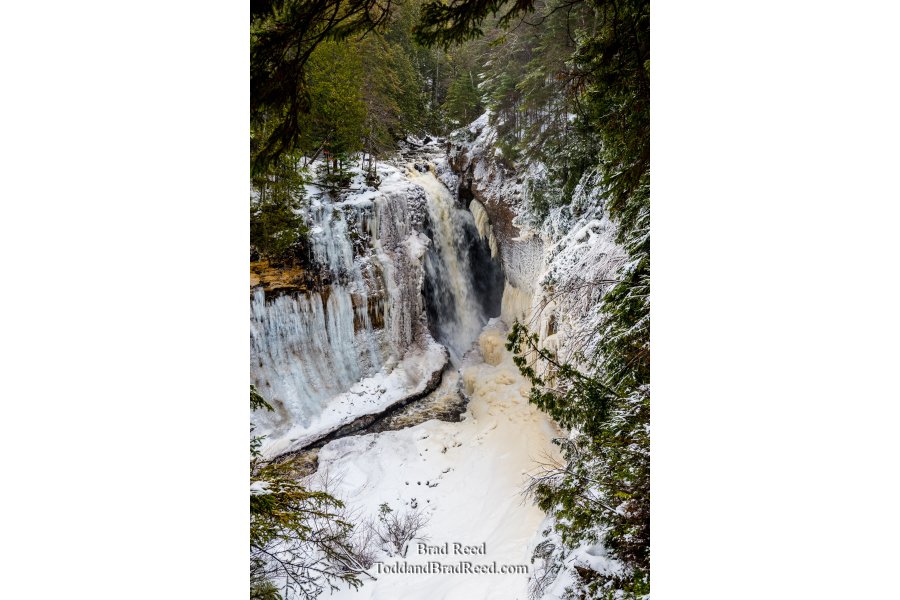 Miners Falls Waterfalll Near Munising (4352)