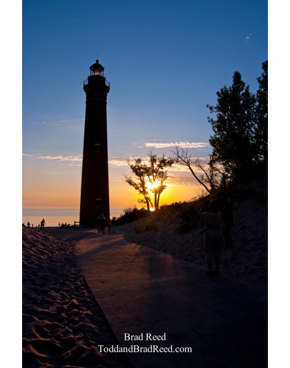 Sunset at Little Sable Point Lighthouse (6984)