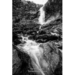 Dramatic Falls - Black and White