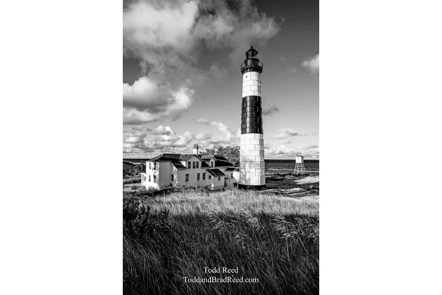 Big Sable in September Light - Black and white