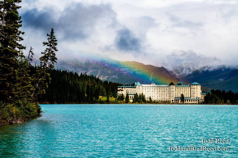 Rainbow Over Lake Louise