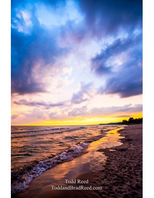 Lake Michigan Sunset in Ludington (8597)